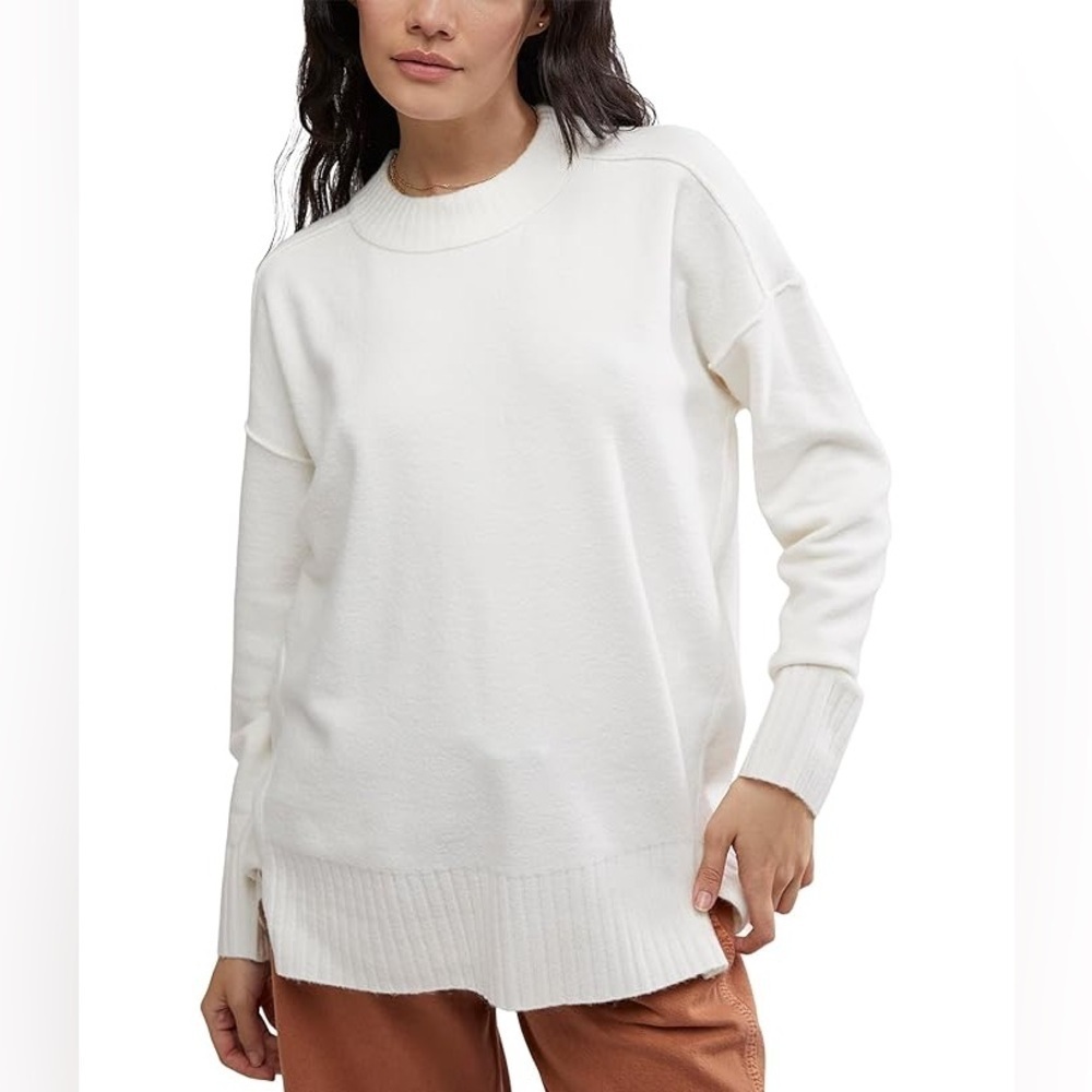 EUC Free People Women's Phoebe Pullover Crewneck Oversized